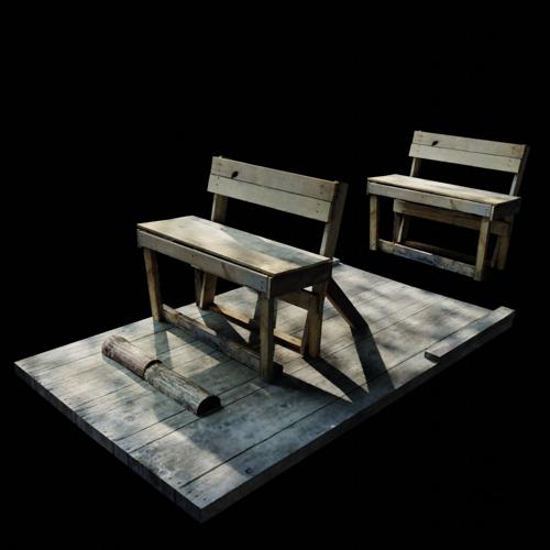 wooden bench preview image